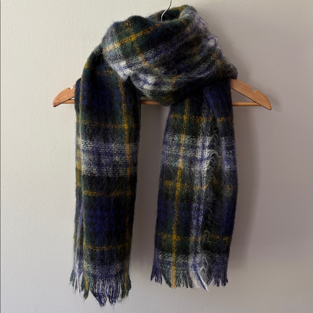 Wool Mohair Scarf Gordon Dress Modern Tartan
